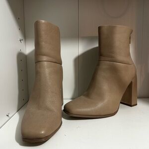 Tan Leather Ankle Boots